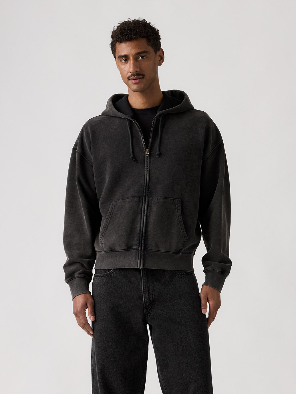 HAYES BOXY フルジップ スウェットシャツ