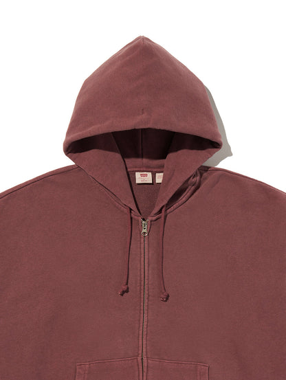 HAYES BOXY フルジップ スウェットシャツ