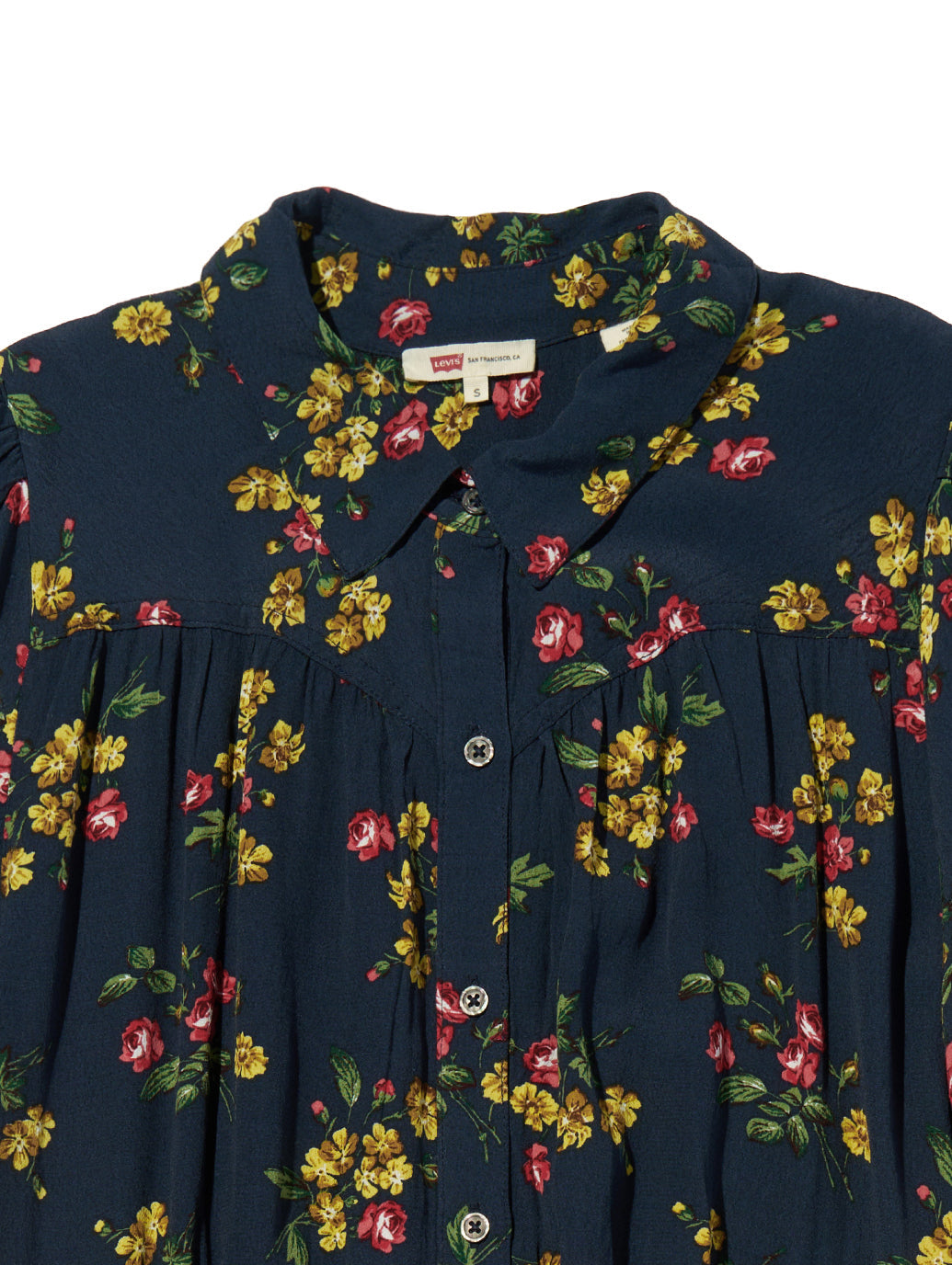 Rosa ショートスリーブ ミディカラー ドレス