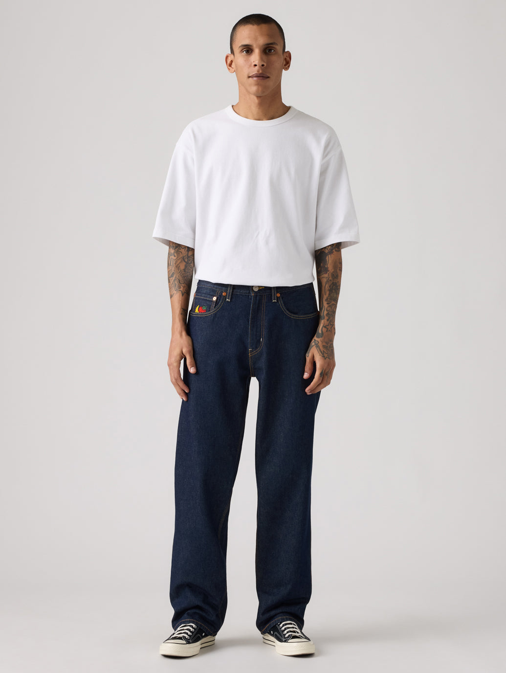Levi's® x Sky High Farm Goods ルーズジーンズ ダークインディゴ