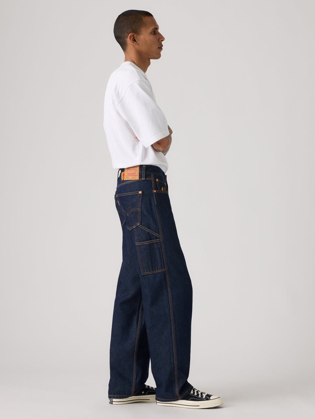 Levi's® x Sky High Farm Goods ルーズジーンズ ダークインディゴ
