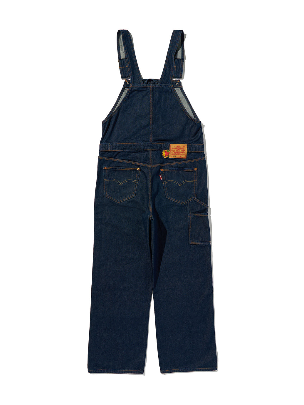 【週末限定】未使用タグ付かき Wranglerダークデニム オーバーオール L Levi's® x Sky High Farm Goods オーバーオール ダークインディゴ