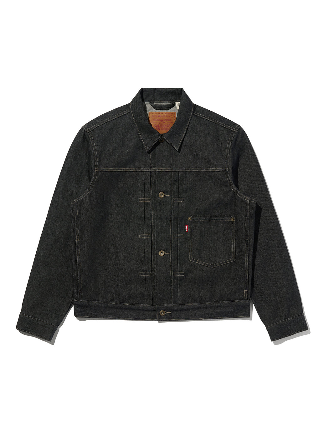 PREMIUM BLACK TYPE I TRUCKER JACKET