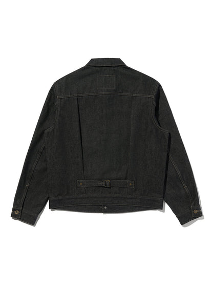 PREMIUM BLACK TYPE I TRUCKER JACKET