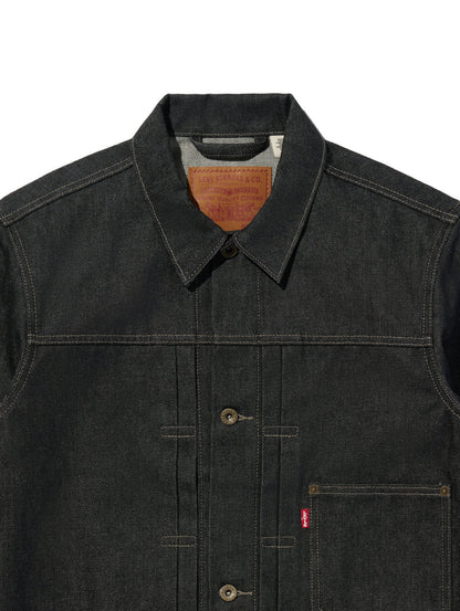 PREMIUM BLACK TYPE I TRUCKER JACKET