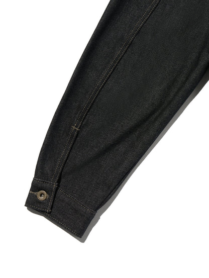 PREMIUM BLACK TYPE I TRUCKER JACKET