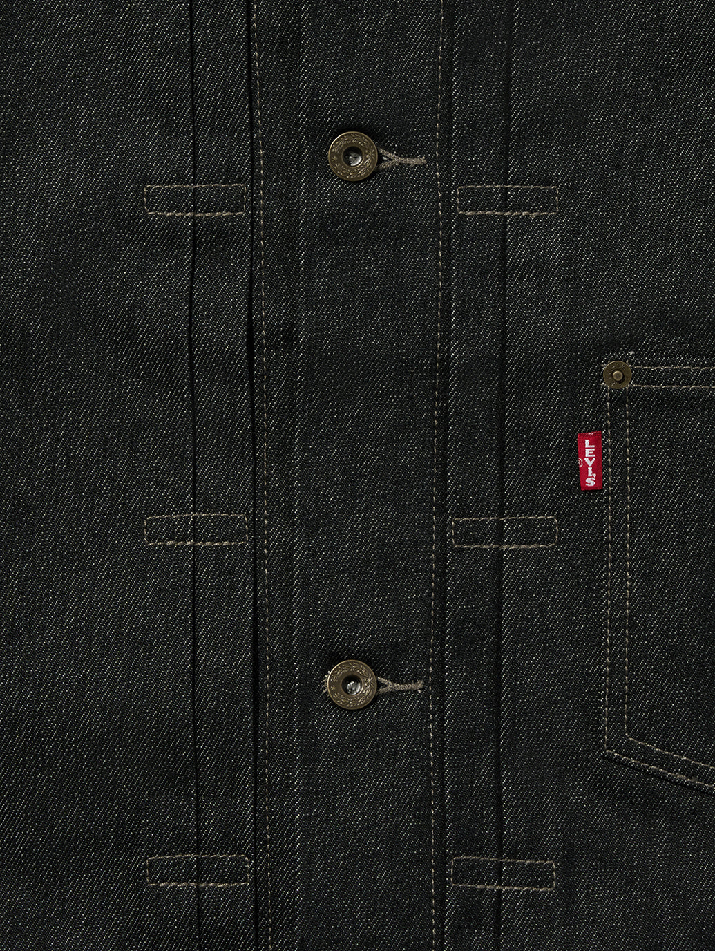 PREMIUM BLACK TYPE I TRUCKER JACKET