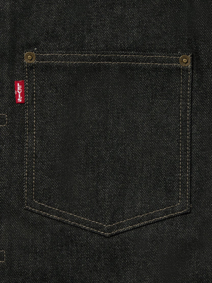 PREMIUM BLACK TYPE I TRUCKER JACKET