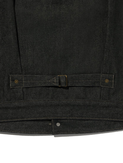 PREMIUM BLACK TYPE I TRUCKER JACKET