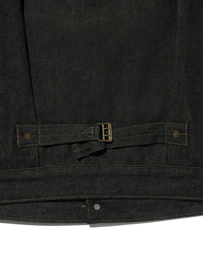 PREMIUM BLACK TYPE I TRUCKER JACKET