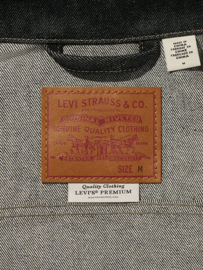 PREMIUM BLACK TYPE I TRUCKER JACKET