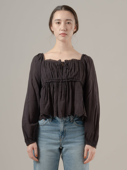 BOHO ロングスリーブ ブラウス