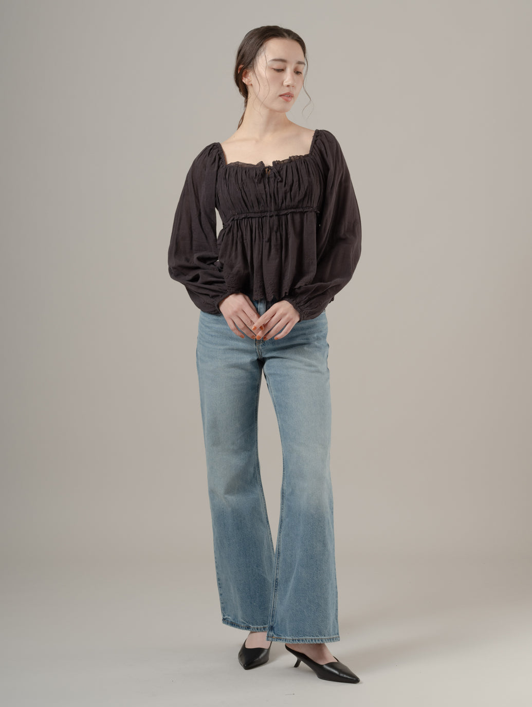 BOHO ロングスリーブ ブラウス