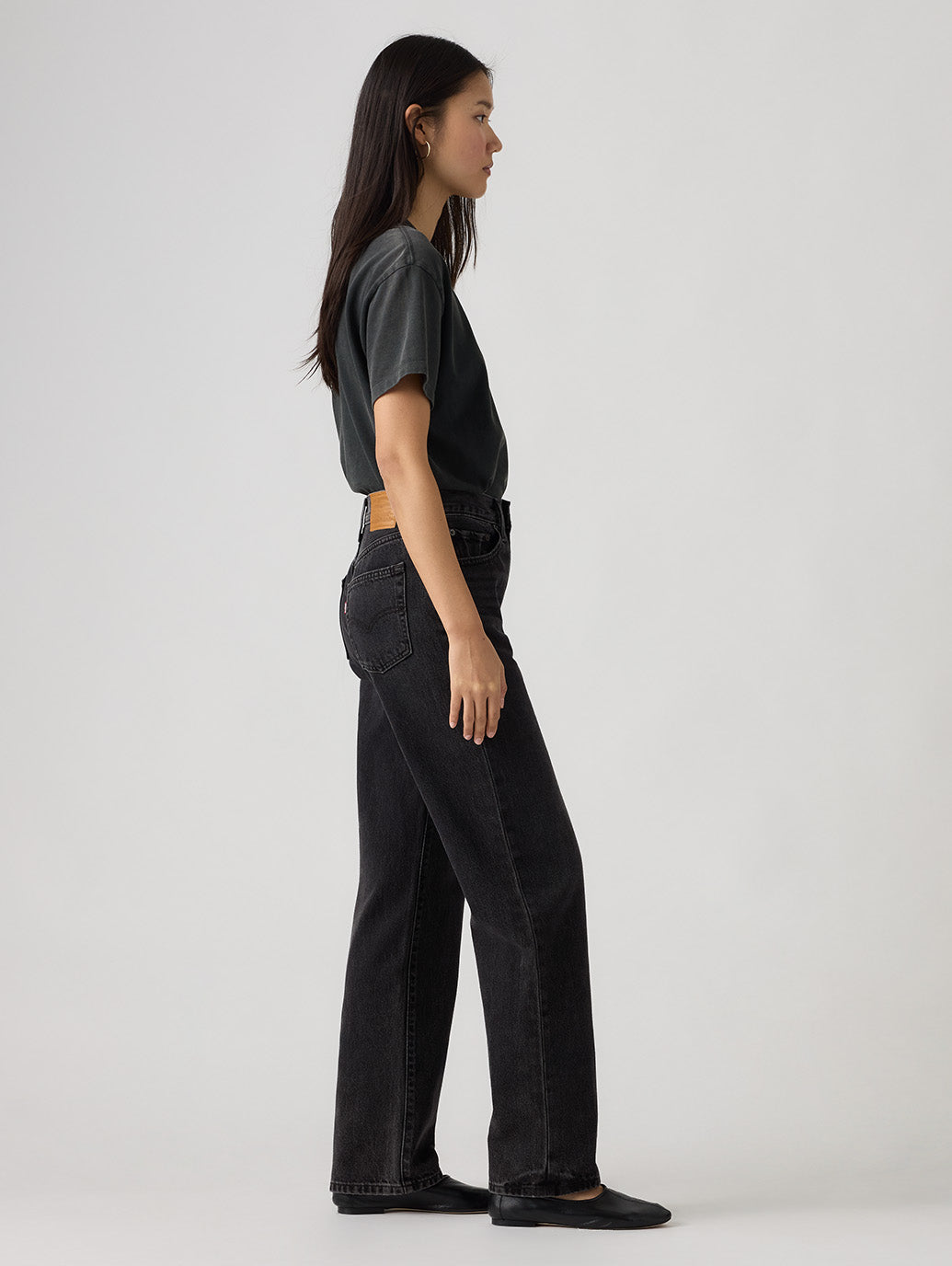 EASY DAD ジーンズ ブラック