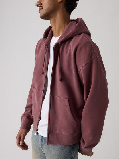 HAYES BOXY フルジップ スウェットシャツ