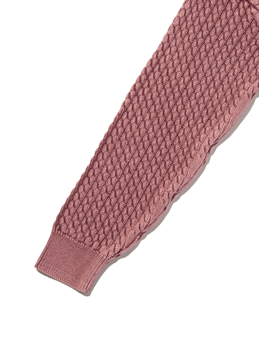 LEILAH ケーブルクルーネックセーター