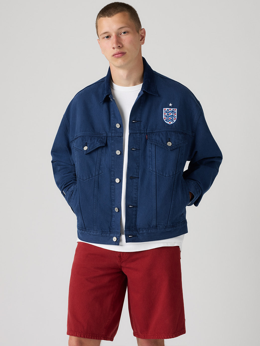SOCCER COLLECTION ENGLAND TYPEⅢ トラッカージャケット – リーバイス