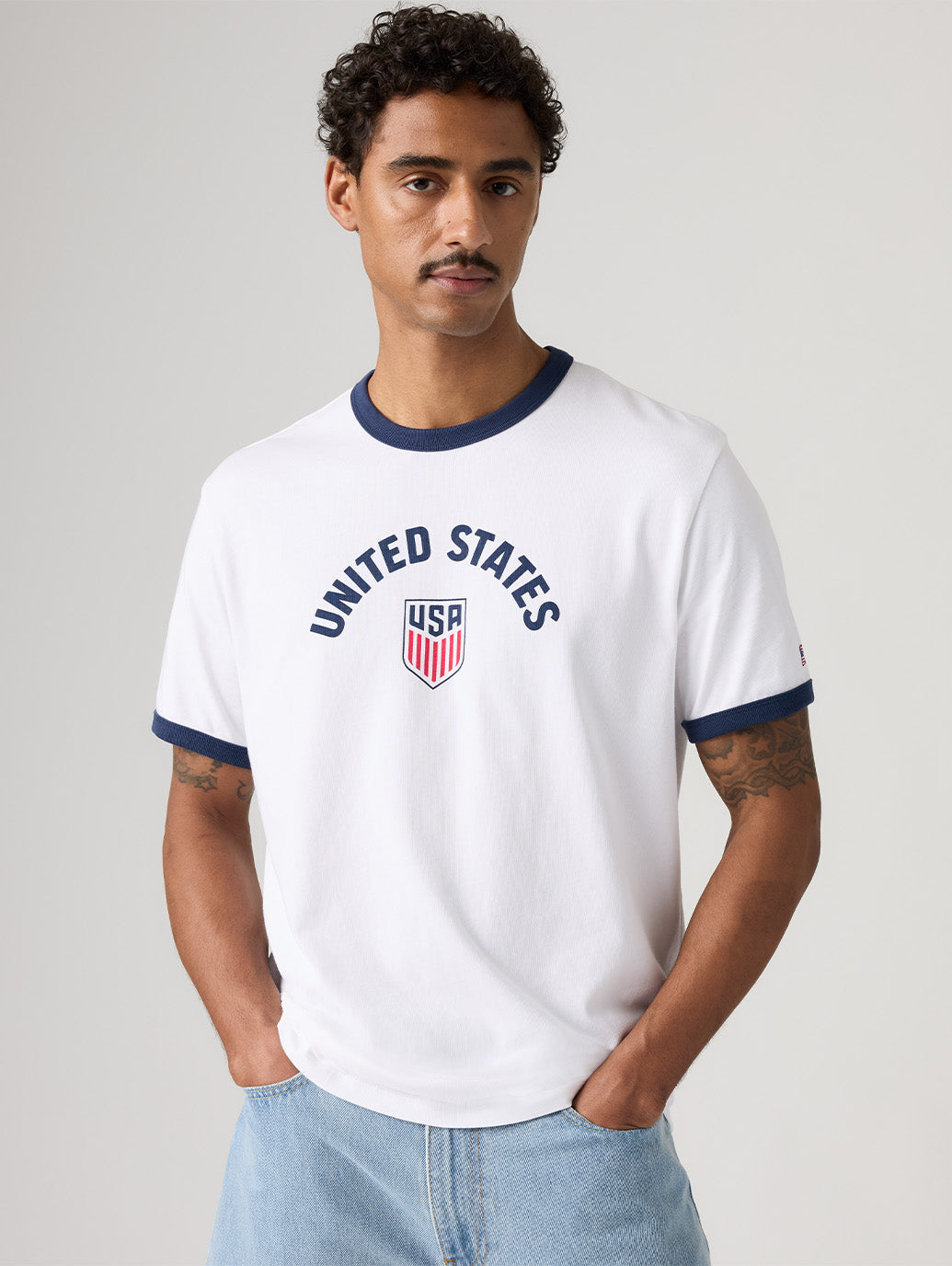 SOCCER COLLECTION USA リンガー Tシャツ