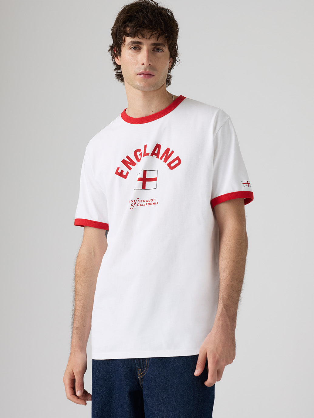 SOCCER COLLECTION ENGLAND リンガー Tシャツ