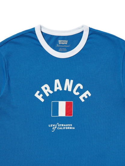 SOCCER COLLECTION FRANCE リンガー Tシャツ