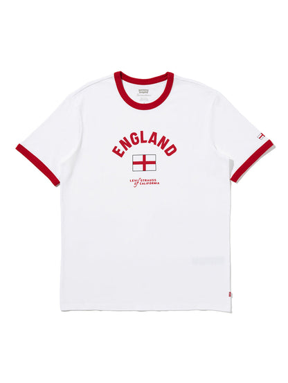 SOCCER COLLECTION ENGLAND リンガー Tシャツ