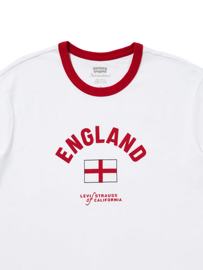 SOCCER COLLECTION ENGLAND リンガー Tシャツ