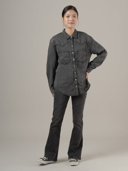 LOW SLIM BOOT ジーンズ ブラック