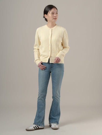 LOW SLIM BOOT ジーンズ ミディアムインディゴ