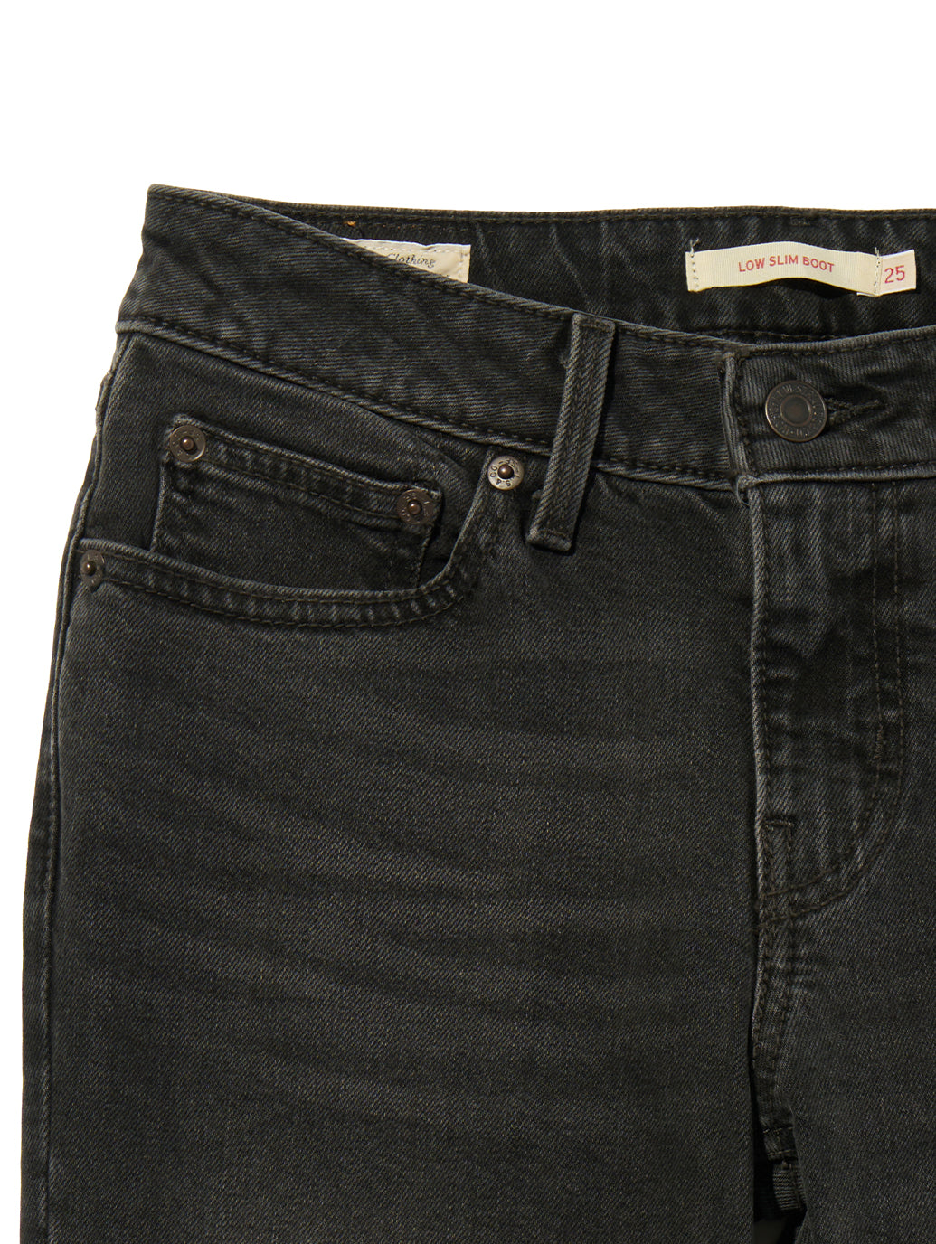 LOW SLIM BOOT ジーンズ ブラック