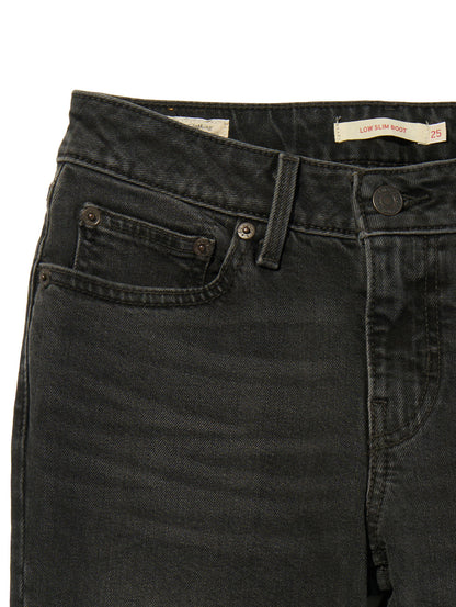 LOW SLIM BOOT ジーンズ ブラック