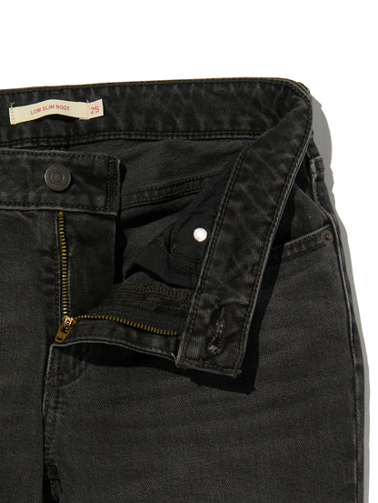 LOW SLIM BOOT ジーンズ ブラック