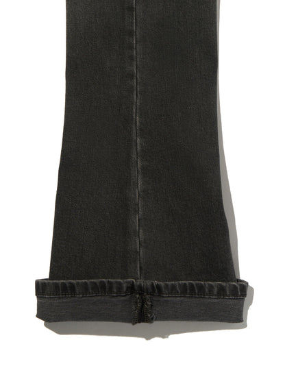 LOW SLIM BOOT ジーンズ ブラック