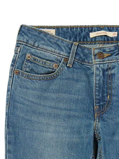 LOW SLIM BOOT ジーンズ ミディアムインディゴ