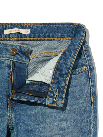 LOW SLIM BOOT ジーンズ ミディアムインディゴ