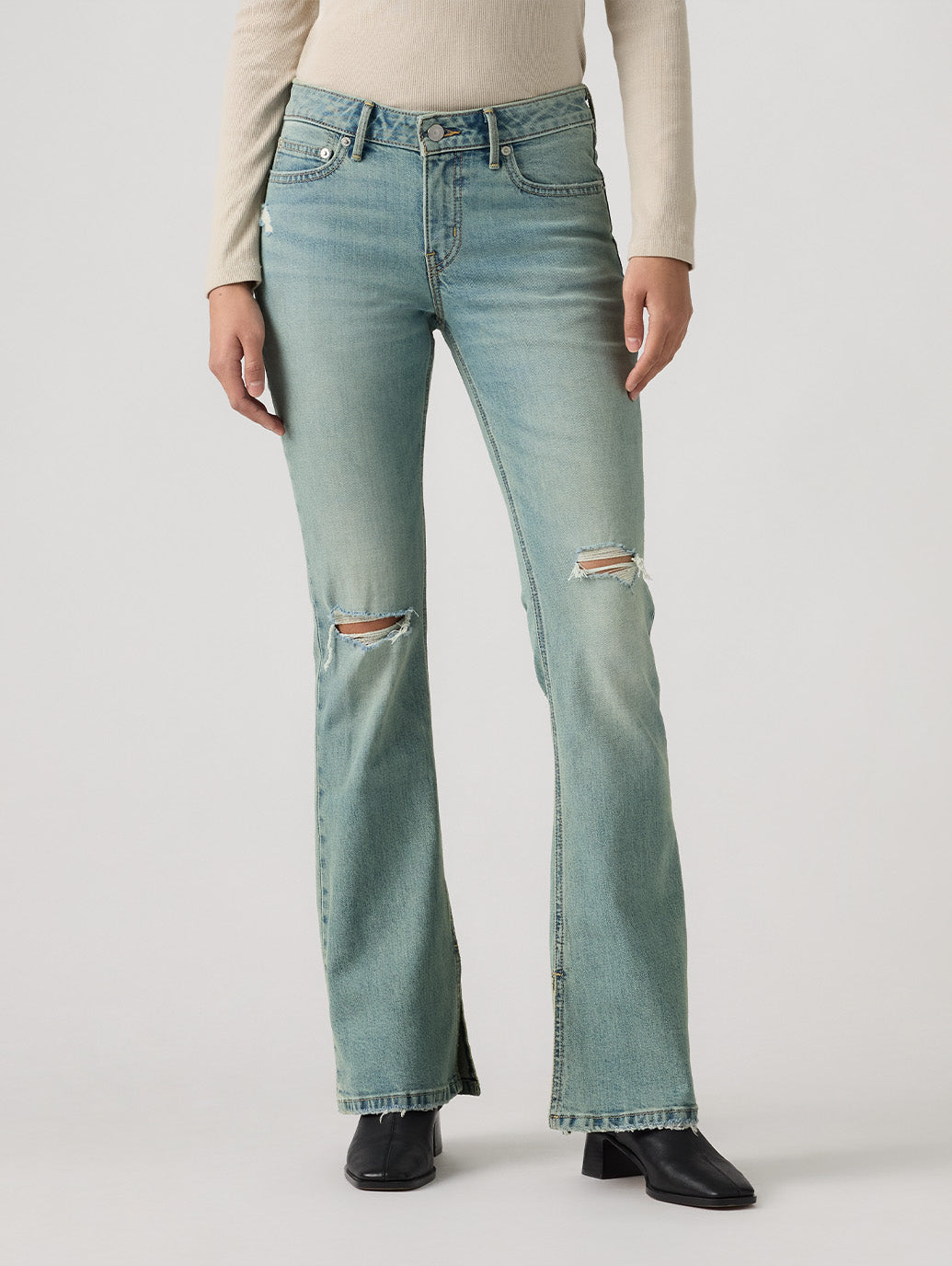 LOW SLIM BOOT ライトインディゴ