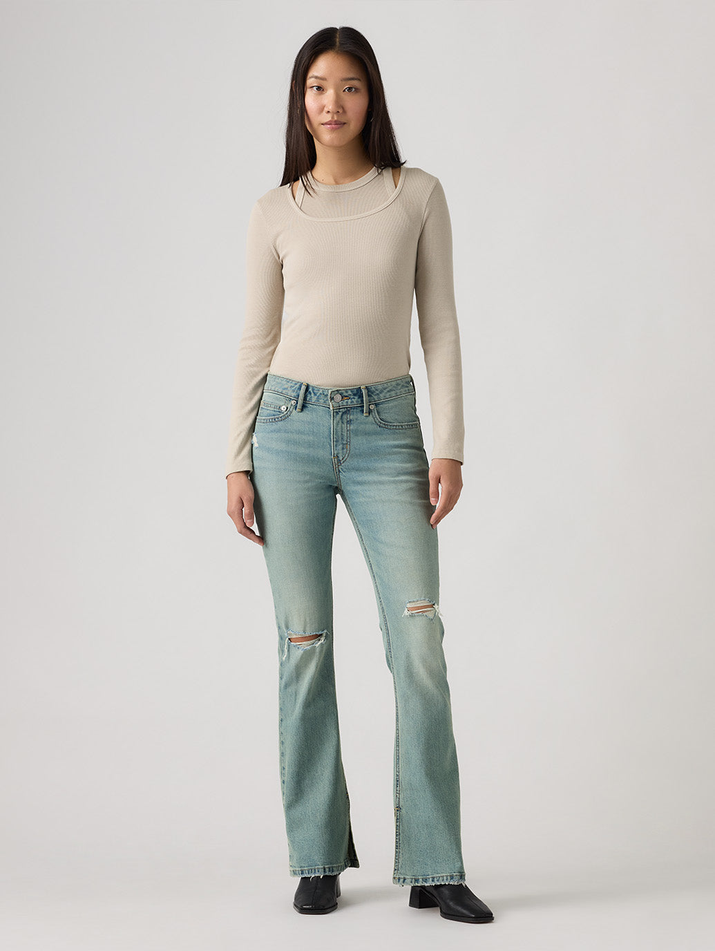 LOW SLIM BOOT ライトインディゴ