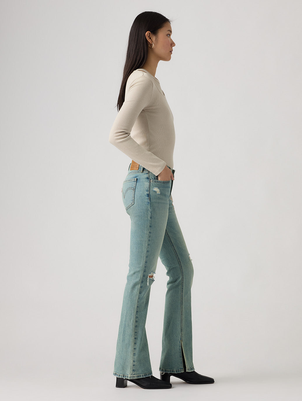 LOW SLIM BOOT ライトインディゴ