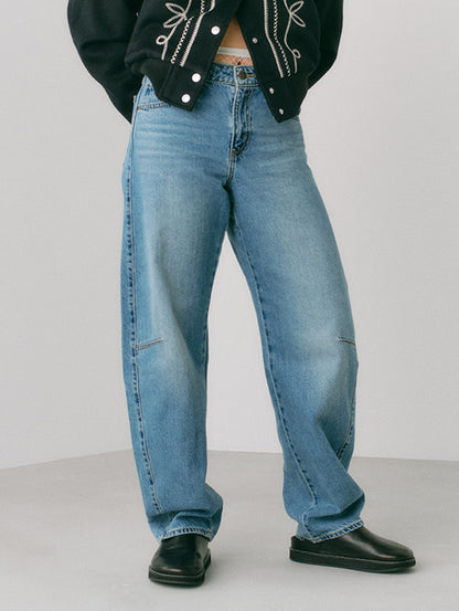 BAGGY DAD バレルジーンズ