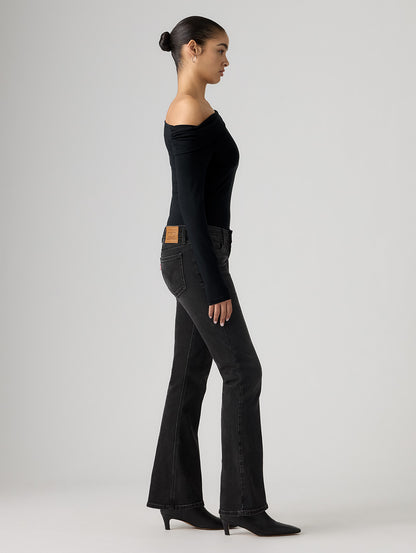 LOW SLIM BOOT ジーンズ ブラック