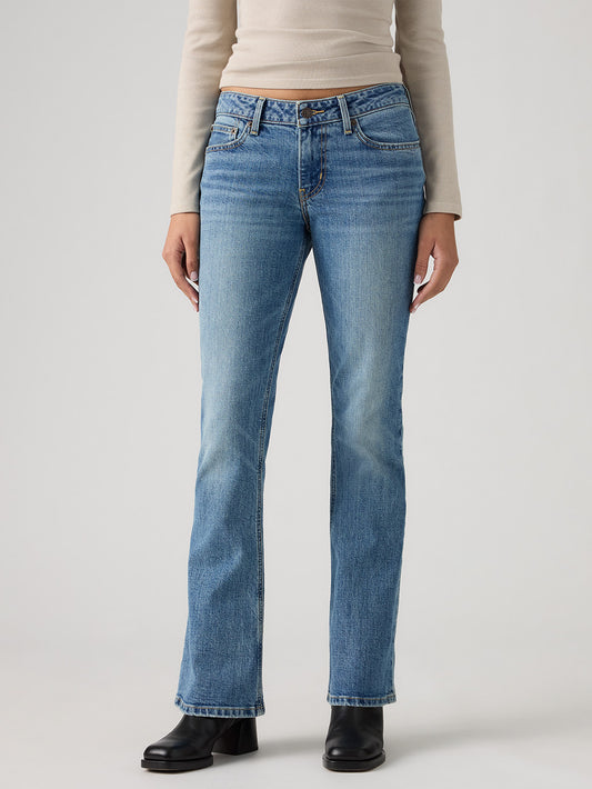 LOW SLIM BOOT ジーンズ ミディアムインディゴ