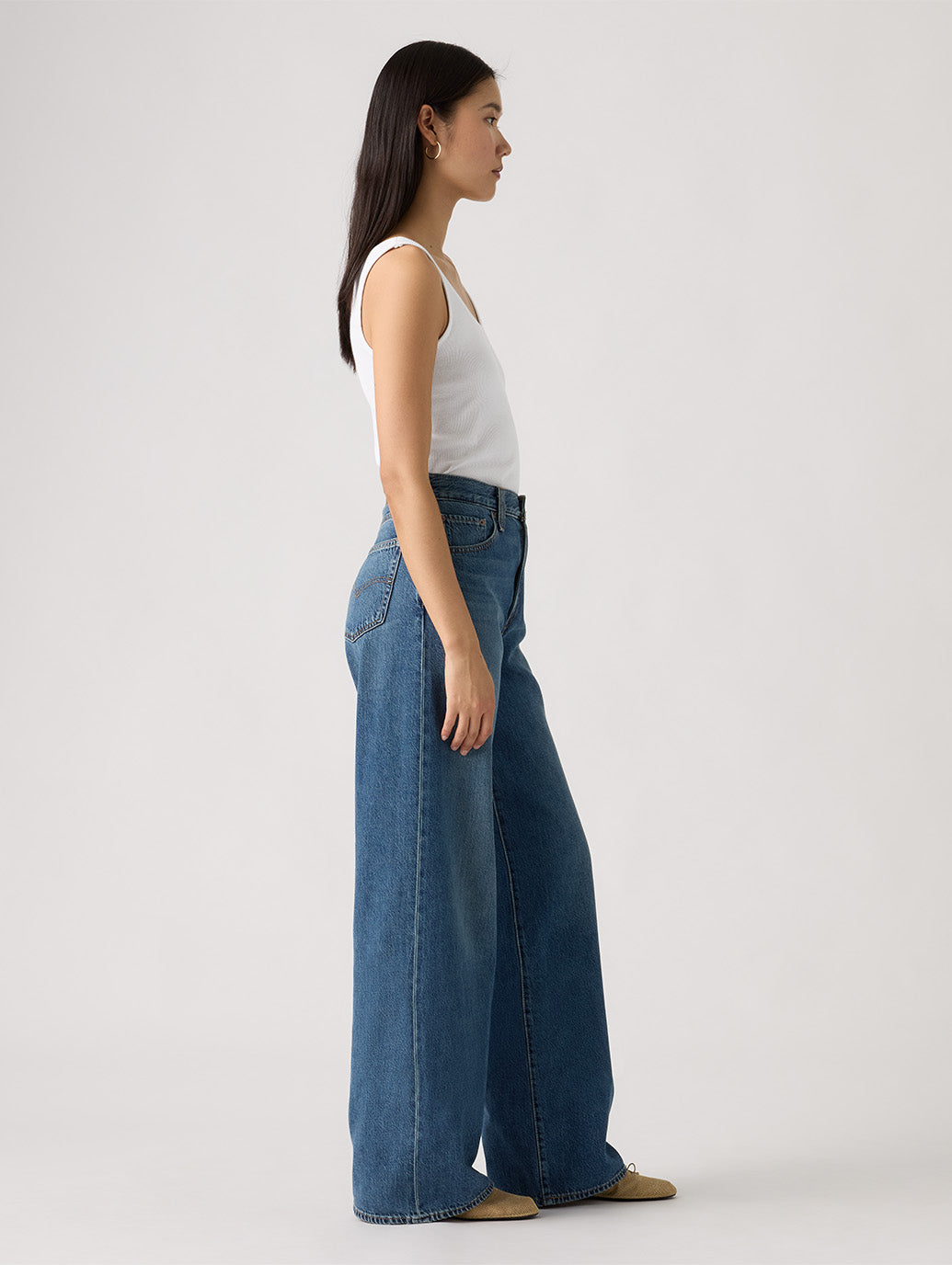 CINCH WIDE LEG ジーンズ ミディアムインディゴ