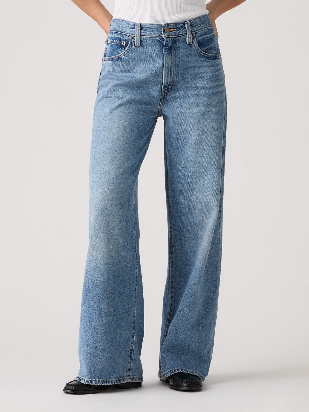 CINCH WIDE LEG ジーンズ ミディアムインディゴ