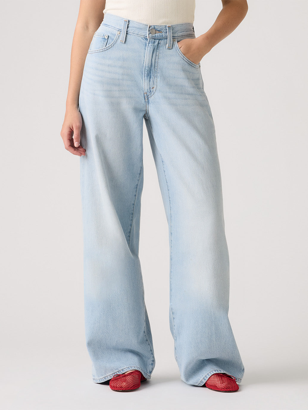 CINCH WIDE LEG ジーンズ ライトインディゴ