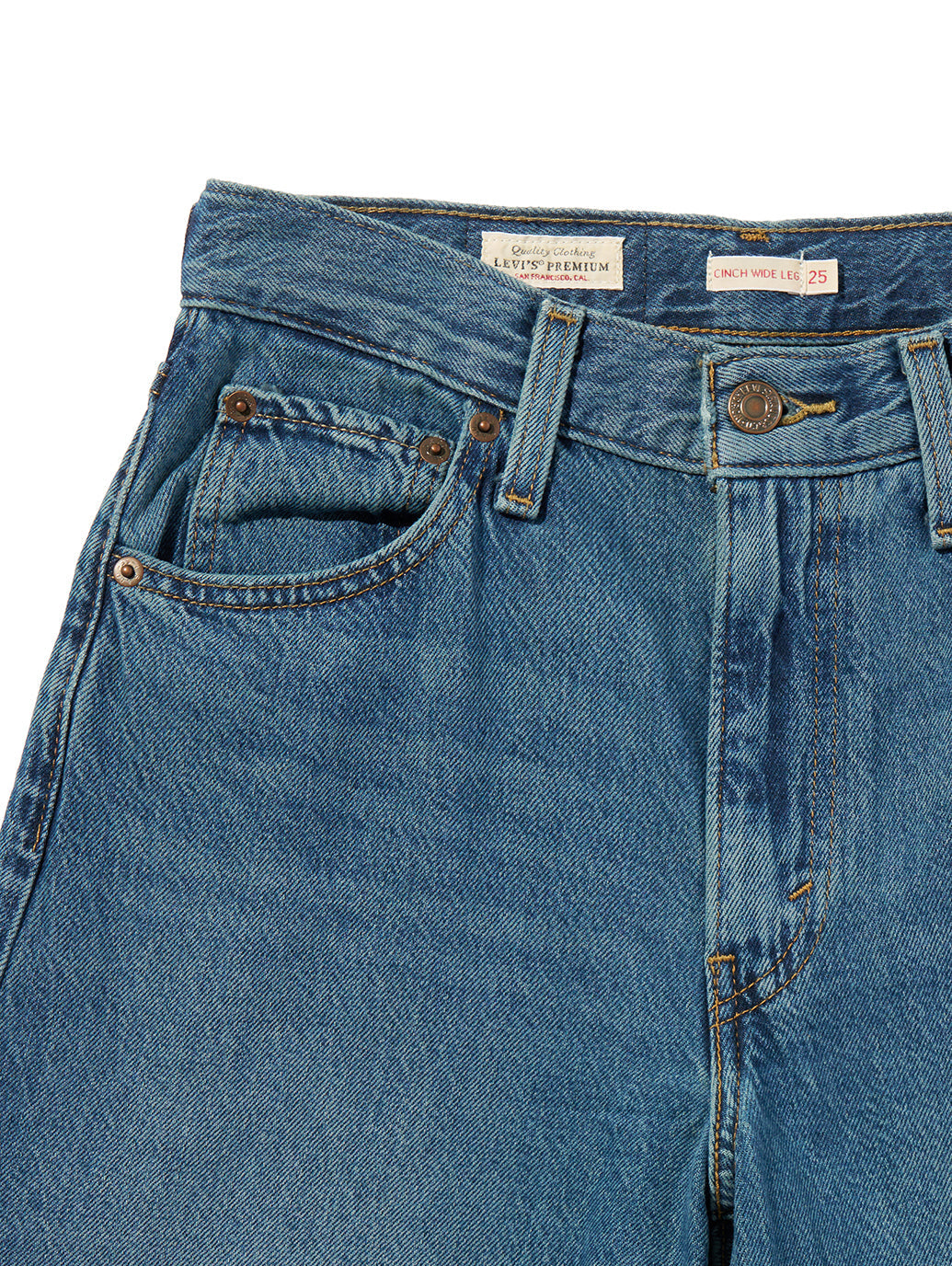 CINCH WIDE LEG ジーンズ ミディアムインディゴ