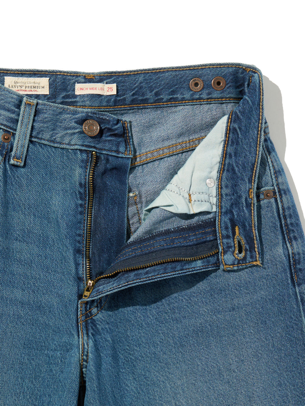 CINCH WIDE LEG ジーンズ ミディアムインディゴ