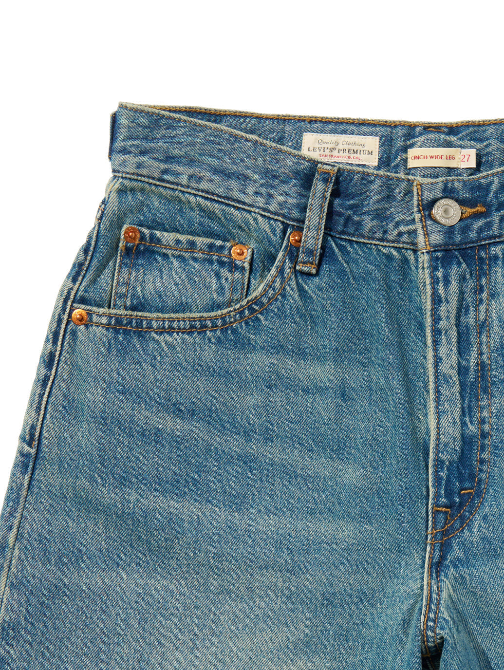 CINCH WIDE LEG ジーンズ ミディアムインディゴ