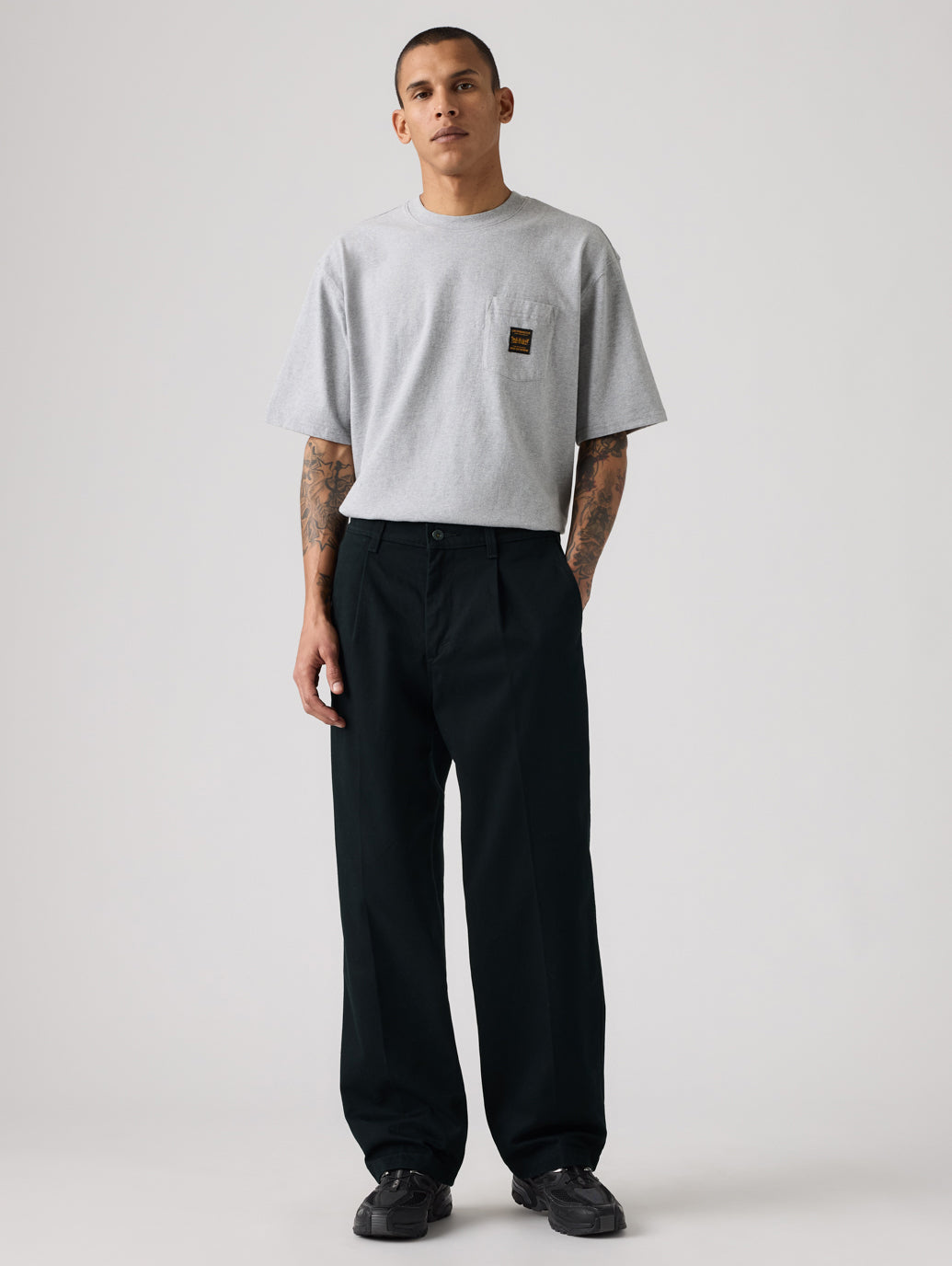 WORKWEAR ルーズ プリーツ ワークチノ