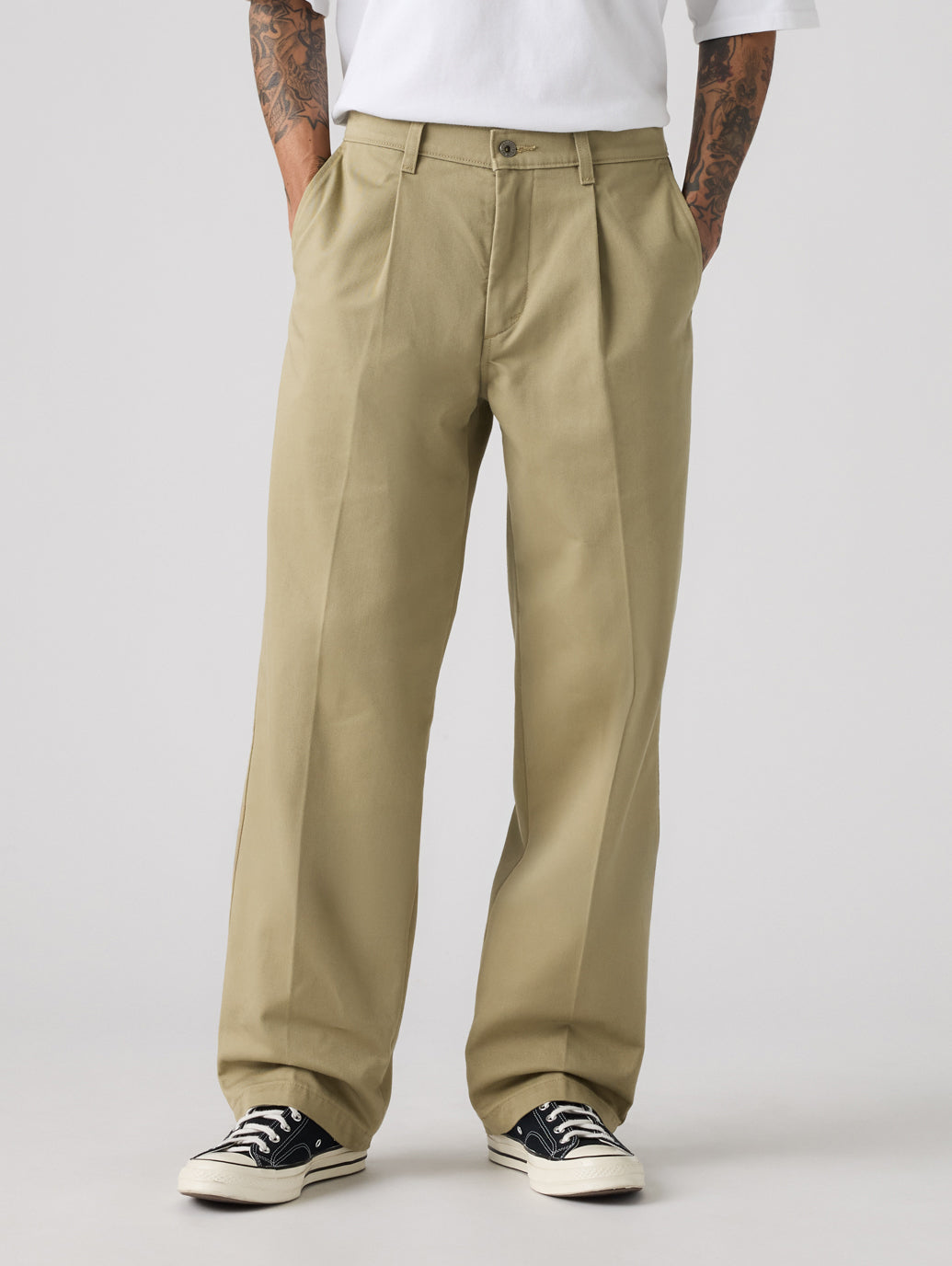 WORKWEAR ルーズ プリーツ ワークチノ