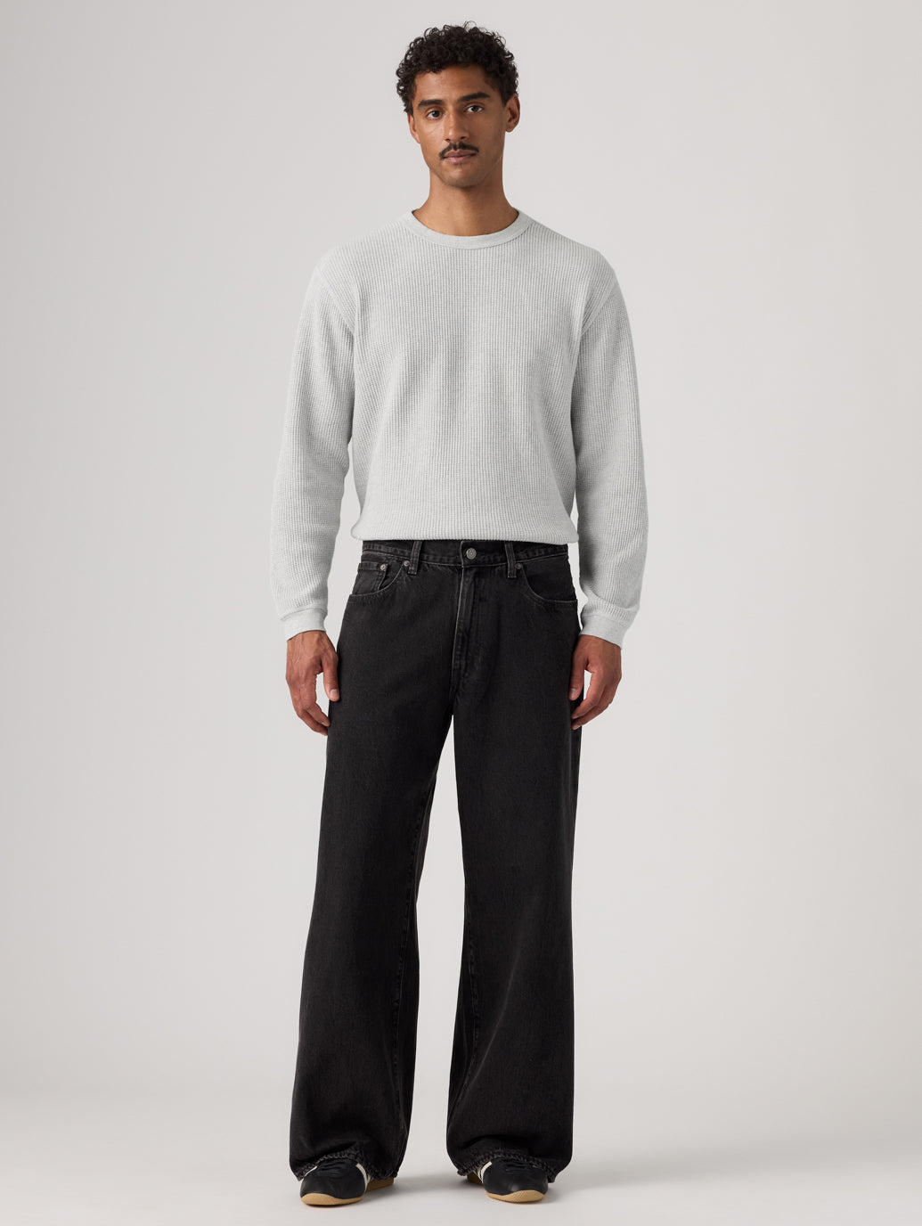 BAGGY WIDE LEG ジーンズ ブラック
