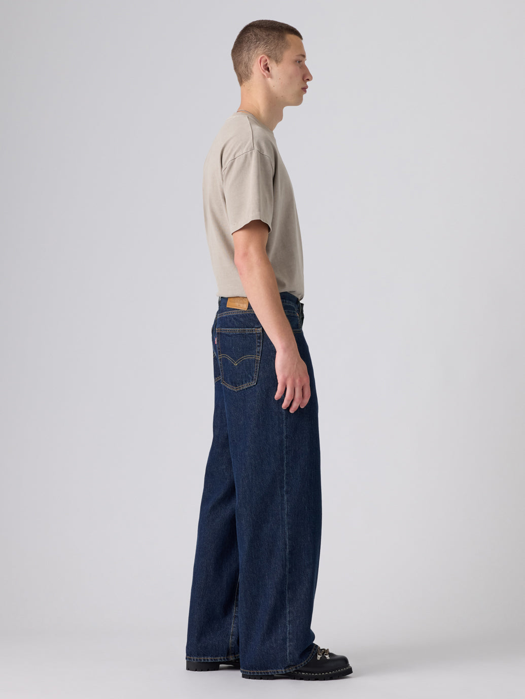 BAGGY WIDE LEG ジーンズ ダークインディゴ